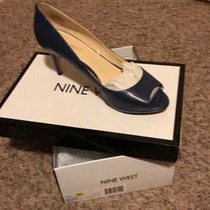 Women’s Nine West Heels Navy 7.5